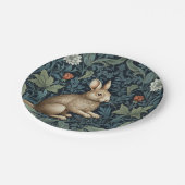 Sonne im Jugendstil des Waldes Pappteller (Schrägansicht)