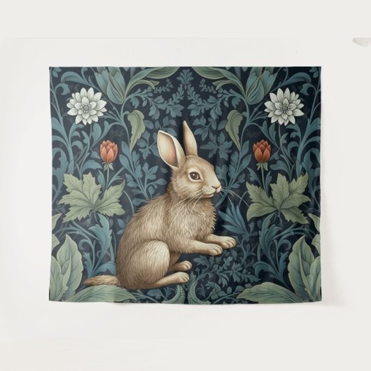 Sonne im Jugendstil des Waldes Wandteppich (Vorderseite (Horizontal))