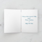 Sonne im Schnee Feiertagskarte (Innenseite)