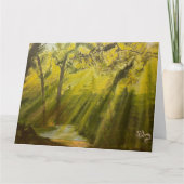 Sonne im Wald, von Gary Poling Karte (Vorderseite)