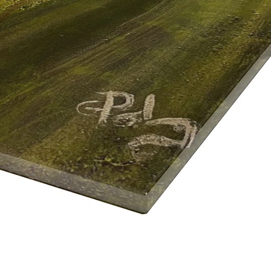 Sonne im Wald, von Gary Poling Schneidebrett (Ecke)