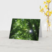 Sonne in den Bäumen Karte (Gelbe Blume)