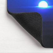 Sonne in den Wolken (blau) Mousepad (Ecke)