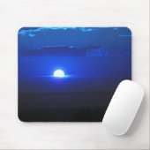 Sonne in den Wolken (blau) Mousepad (Mit Mouse)