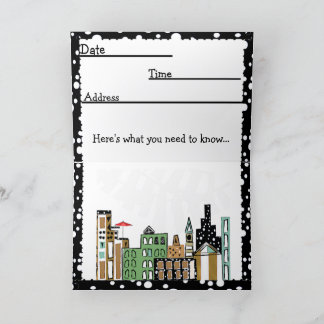 SONNE IN DER STADTEINLADUNG DANKESKARTE