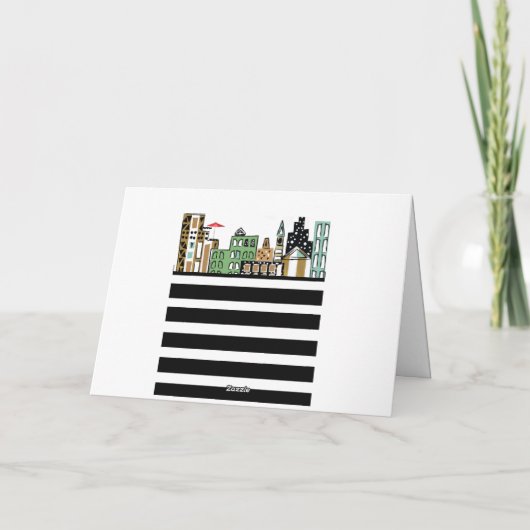 SONNE IN DER STADTKARTE DANKESKARTE (Rückseite)