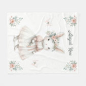 Sonne in einem Kleid Fleecedecke (Vorderseite (Horizontal))