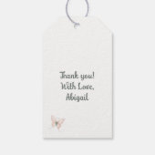 Sonne in einem Kleid Geschenkanhänger (Rückseite)