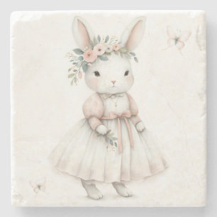 Sonne in einem Kleid Steinuntersetzer