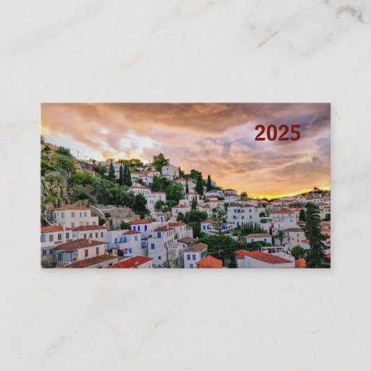 SONNE IN GRIECHENLAND BEGLEITKARTE (Vorderseite)