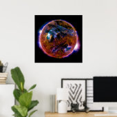 Sonne in Magnetspektrum Poster (Heimbüro)