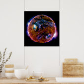 Sonne in Magnetspektrum Poster (Küche)