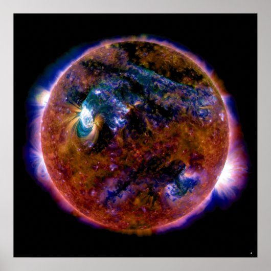 Sonne in Magnetspektrum Poster (Vorne)