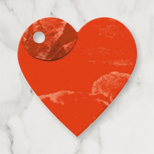 Sonne in niedriger Umlaufbahn um die Welt der heiß Geschenkanhänger (Vorderseite)