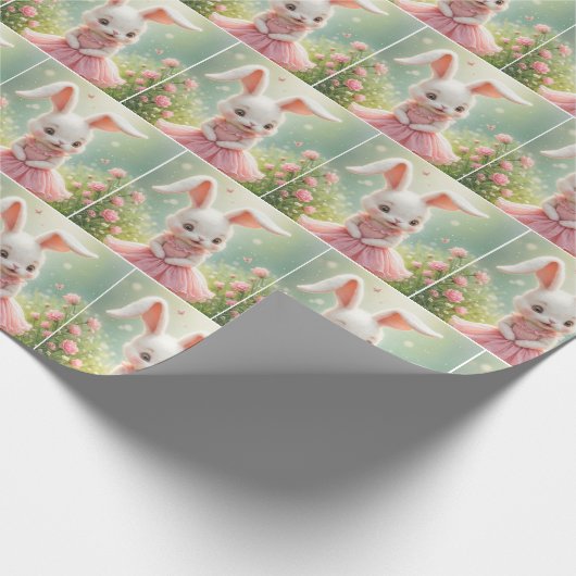 Sonne in rosa Kleid Geschenkpapier (Ecke)