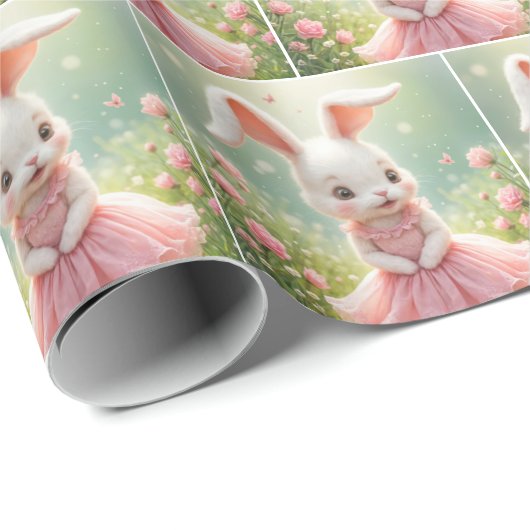 Sonne in rosa Kleid Geschenkpapier (Rolleneckpunkt)