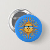 Sonne in Shades Button (Vorne & Hinten)