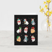 Sonne in Weihnachten Lichter Funny Rabbit Lover We Karte (Gelbe Blume)