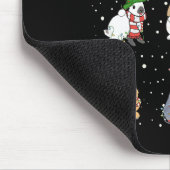 Sonne in Weihnachten Lichter Funny Rabbit Lover We Mousepad (Ecke)