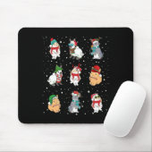 Sonne in Weihnachten Lichter Funny Rabbit Lover We Mousepad (Mit Mouse)