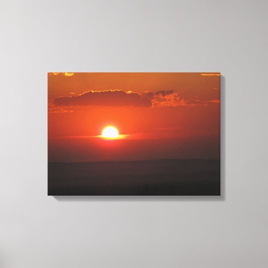 Sonne in Wolken ummantelte Canvas Leinwanddruck (Vorderseite)