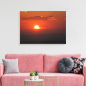 Sonne in Wolken ummantelte Canvas Leinwanddruck (Insitu (Wohnzimmer))