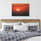 Sonne in Wolken ummantelte Canvas Leinwanddruck (Insitu (Schlafzimmer))