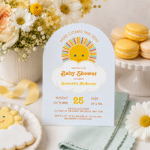 Sonne Junge Baby Shower Hier kommt der Sohn Cute B