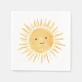 Sonne-Jungen-Geburtstagsfeier Serviette (Vorderseite)