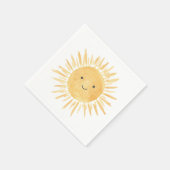 Sonne-Jungen-Geburtstagsfeier Serviette (Ecke)