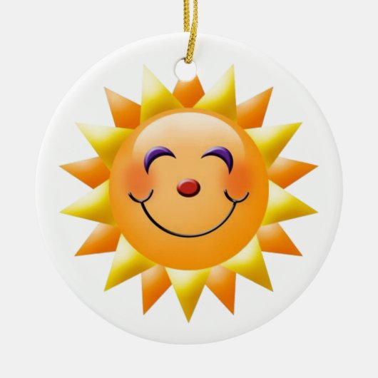 Sonne Keramik Ornament (Vorne)