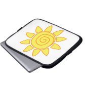 Sonne Laptopschutzhülle (Vorne Knopf)