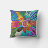 SONNE Leben-Kraft auf Erde Kissen (Rückseite)