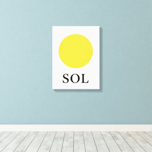 SONNE LEINWANDDRUCK (Insitu (Holzboden))