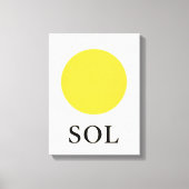SONNE LEINWANDDRUCK (Vorderseite)