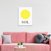 SONNE LEINWANDDRUCK (Insitu (Wohnzimmer))