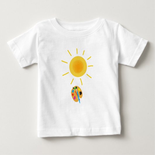 Sonne malen baby t-shirt (Vorderseite)