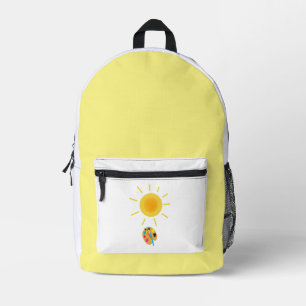 Sonne malen bedruckter rucksack
