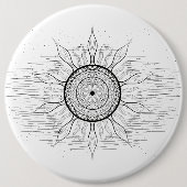 Sonne Mandala 1 Button (Vorderseite)