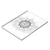 Sonne Mandala 1 Notizblock (Linke Seite)