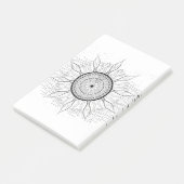 Sonne-Mandala 1 Post-it Klebezettel (angewinkelt)