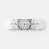 Sonne-Mandala 1 Skateboard (Horizontal)