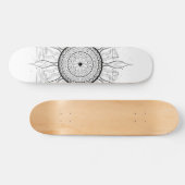 Sonne-Mandala 1 Skateboard (Horizontal)