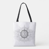 Sonne-Mandala 1 Tasche (Rückseite)