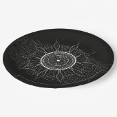 Sonne-Mandala 2 Pappteller (Schrägansicht)
