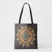 Sonne Mandala Tasche (Vorderseite)