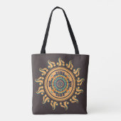 Sonne Mandala Tasche (Rückseite)