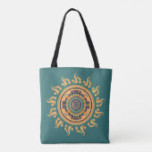 Sonne Mandala Tasche (Rückseite)