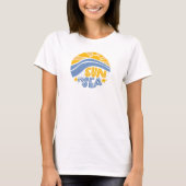 Sonne, Meer und Sommerstrand T-Shirt (Vorderseite)