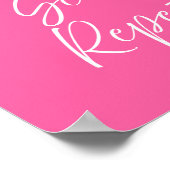 Sonne Meer Wiederholung Rosa Poster | Preppy Küste (Ecke)